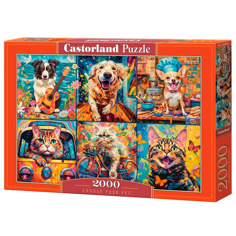 Puzzle 2000 Peças Meu Pet Preferido - Castorland Importado 2009482