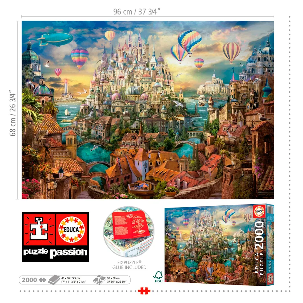 Puzzle 2000 Peças Torre dos Sonhos - Educa 19944