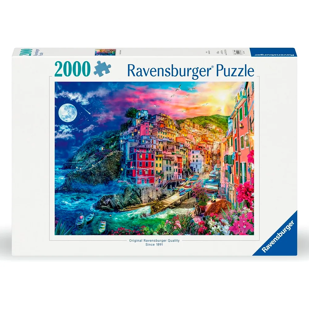 Puzzle 2000 peças Cinque Terre em Cores - Importado - Ravensburger