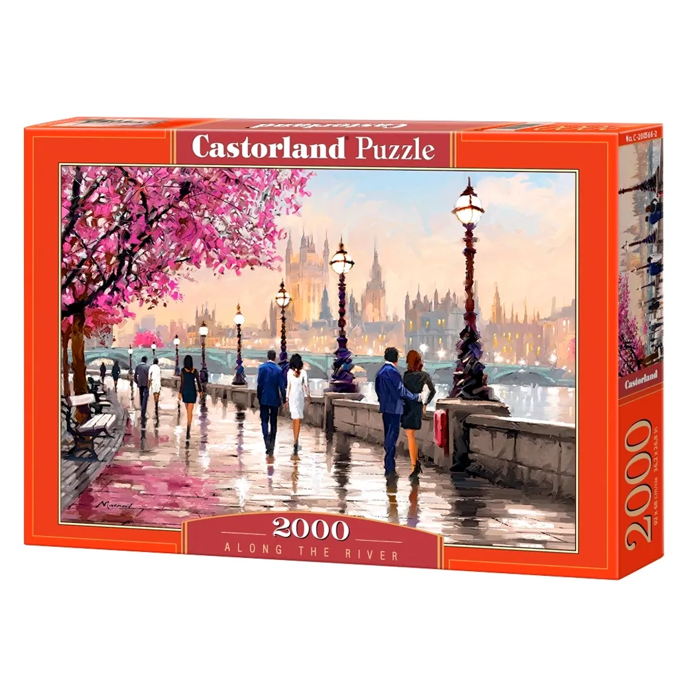 Puzzle 2000 peças Passeio ao Longo do Rio - Imp. Castorland
