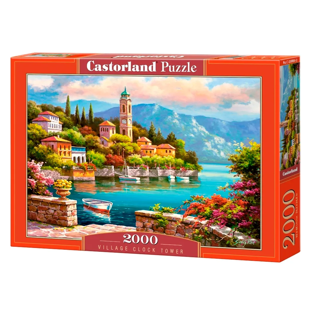 Puzzle 2000 peças Relógio da Vila - Castorland Importado 2006962