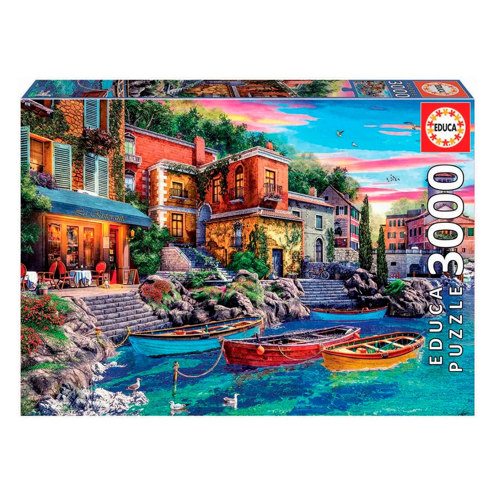 Puzzle 3000 Peças Entardecer Em Como, Itália - Educa 19052