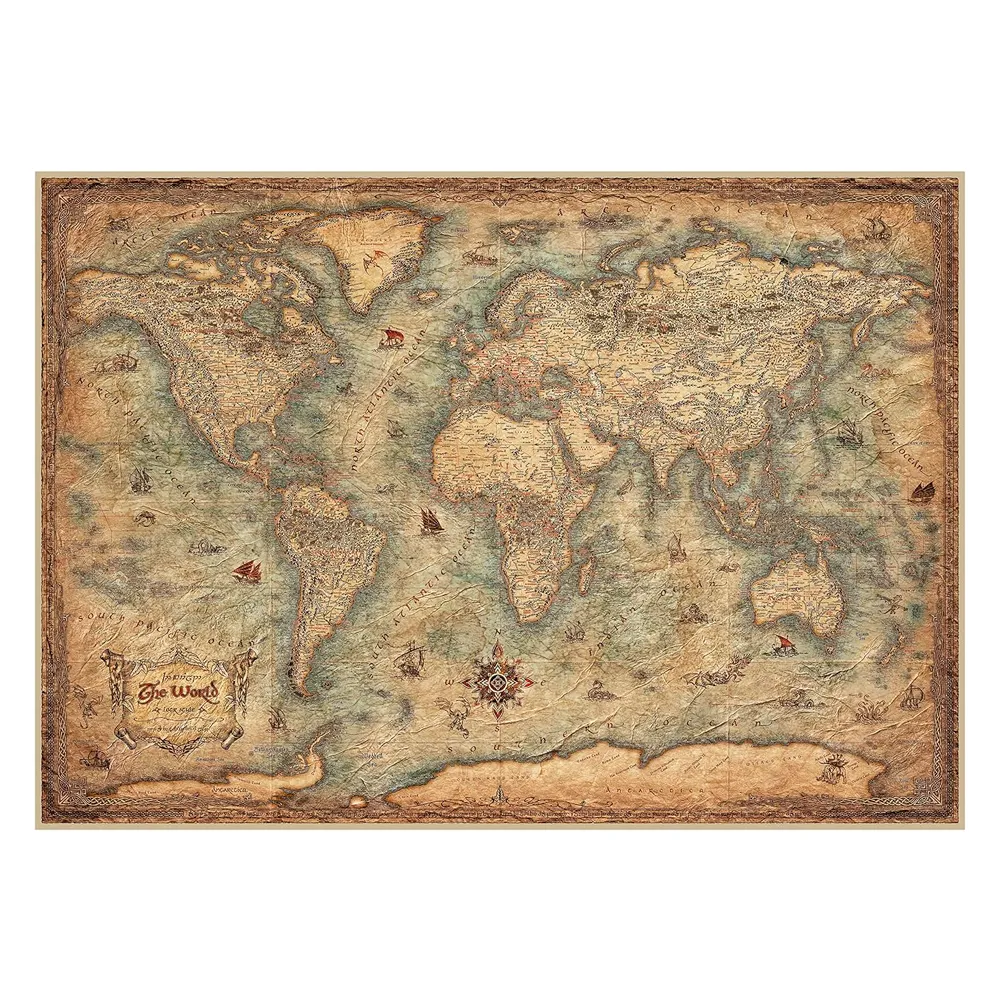 Puzzle 3000 Peças Mapa do Mundo - Educa 19567
