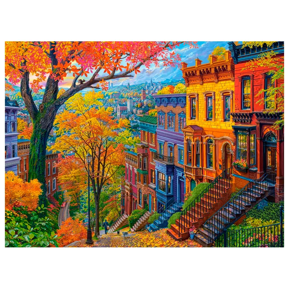 Puzzle 3000 Peças Outono na Colina Castorland 300709
