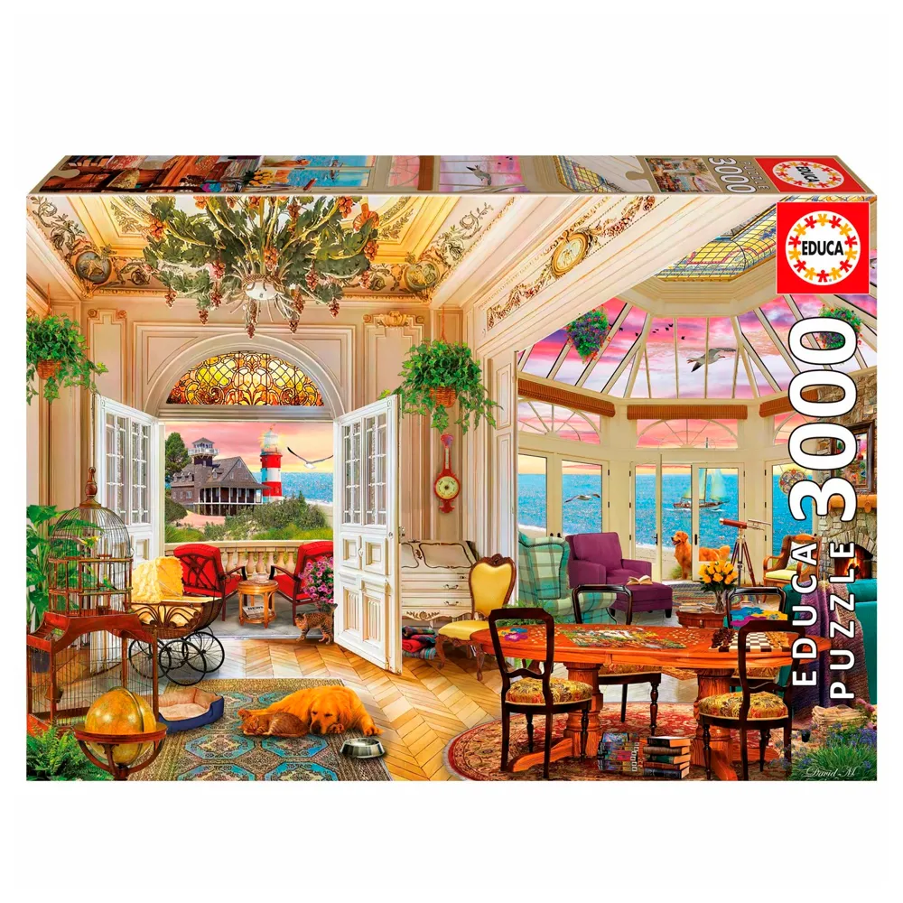 Puzzle 3000 Peças Vida Costeira - Educa 20332