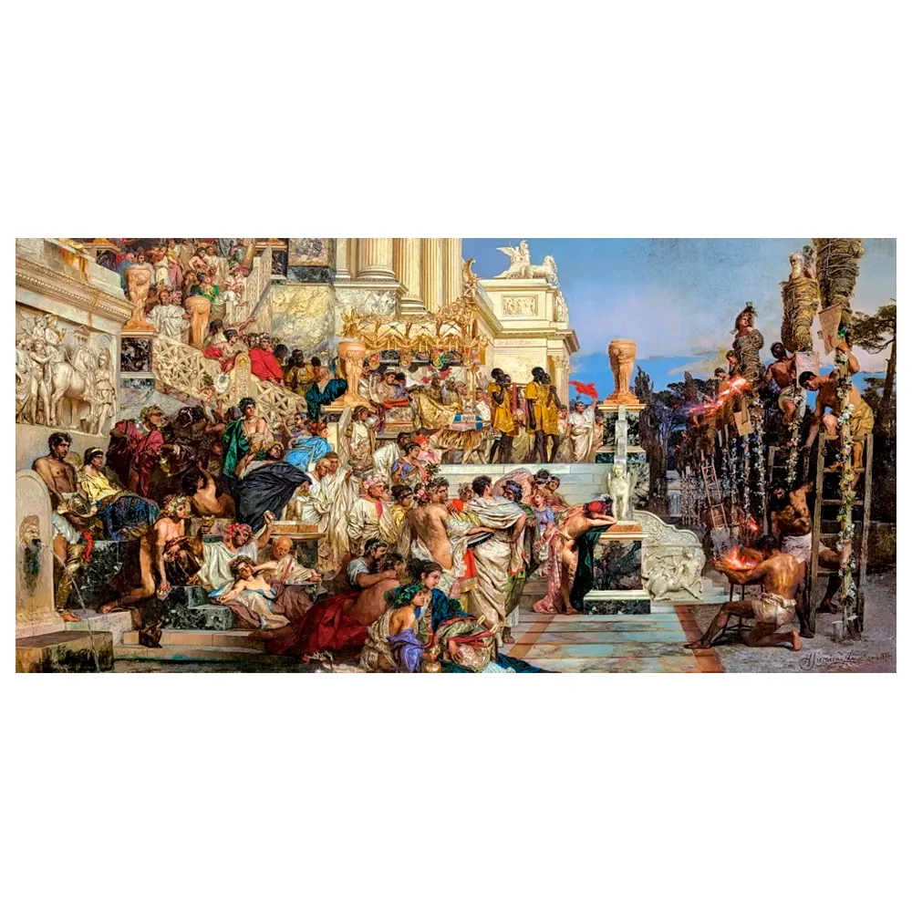 Puzzle 4000 Peças Tochas de Nero-Henryk Siemiradzki Castorland 400423