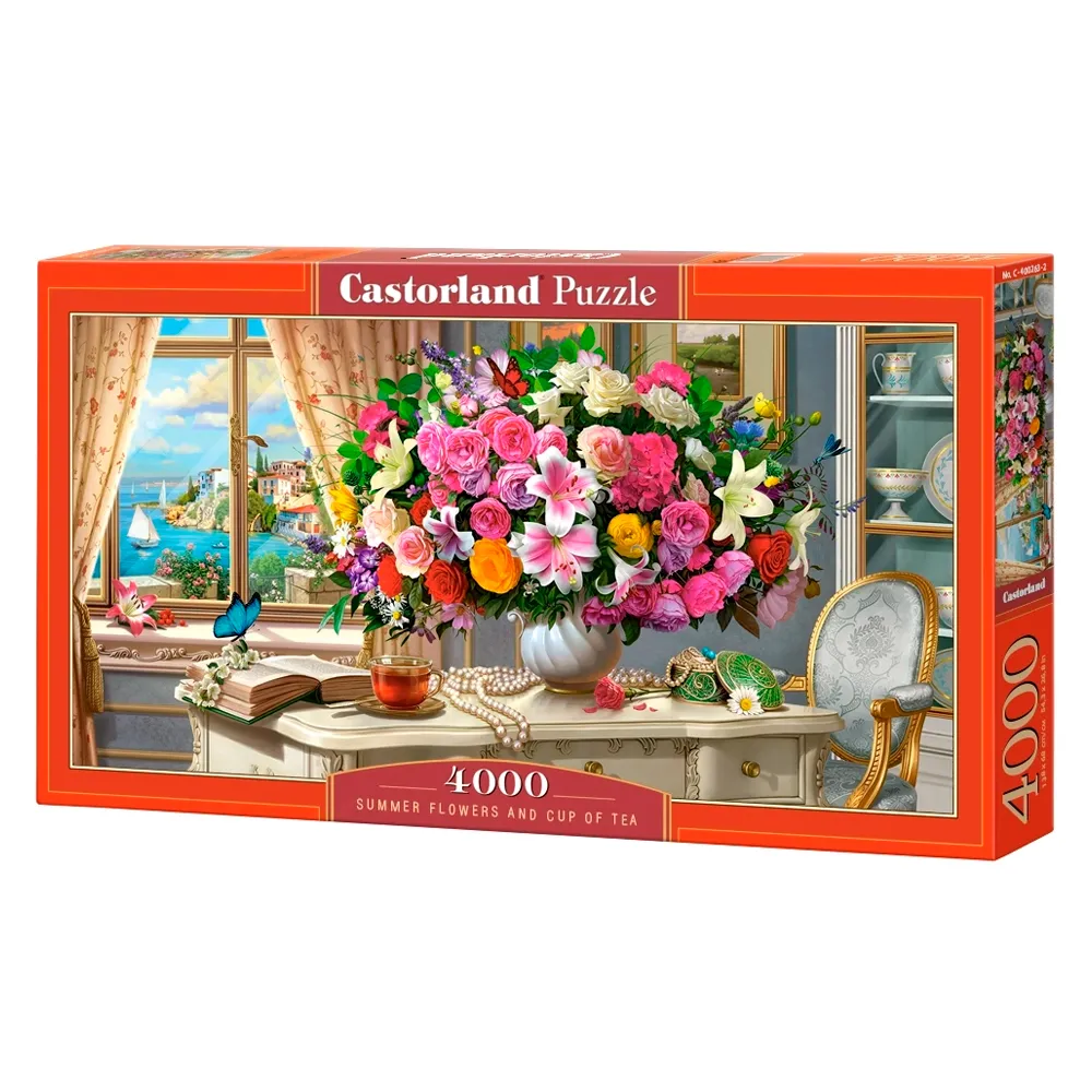 Puzzle 4000 Peças Vaso de Flores Na Janela Castorland 400263