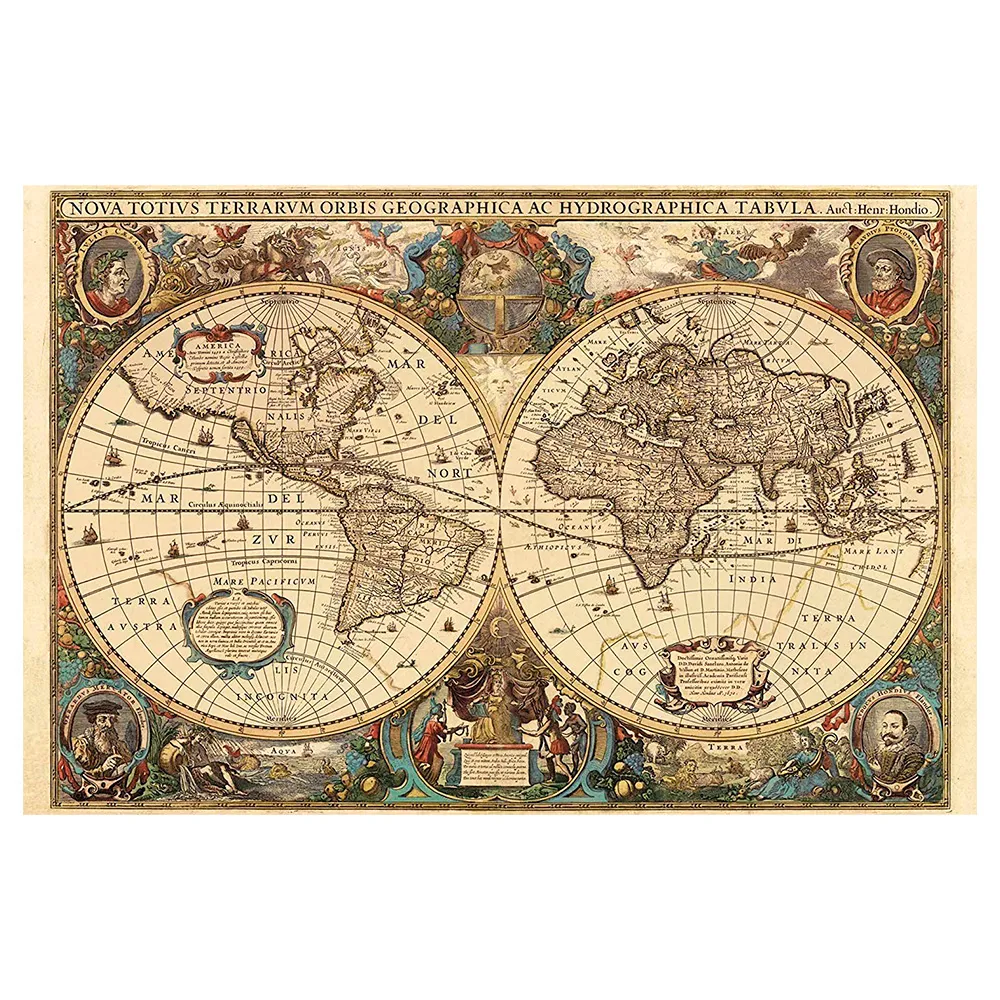 Puzzle 5000 peças Mapa do Mundo Antigo - Ravensburger - Imp