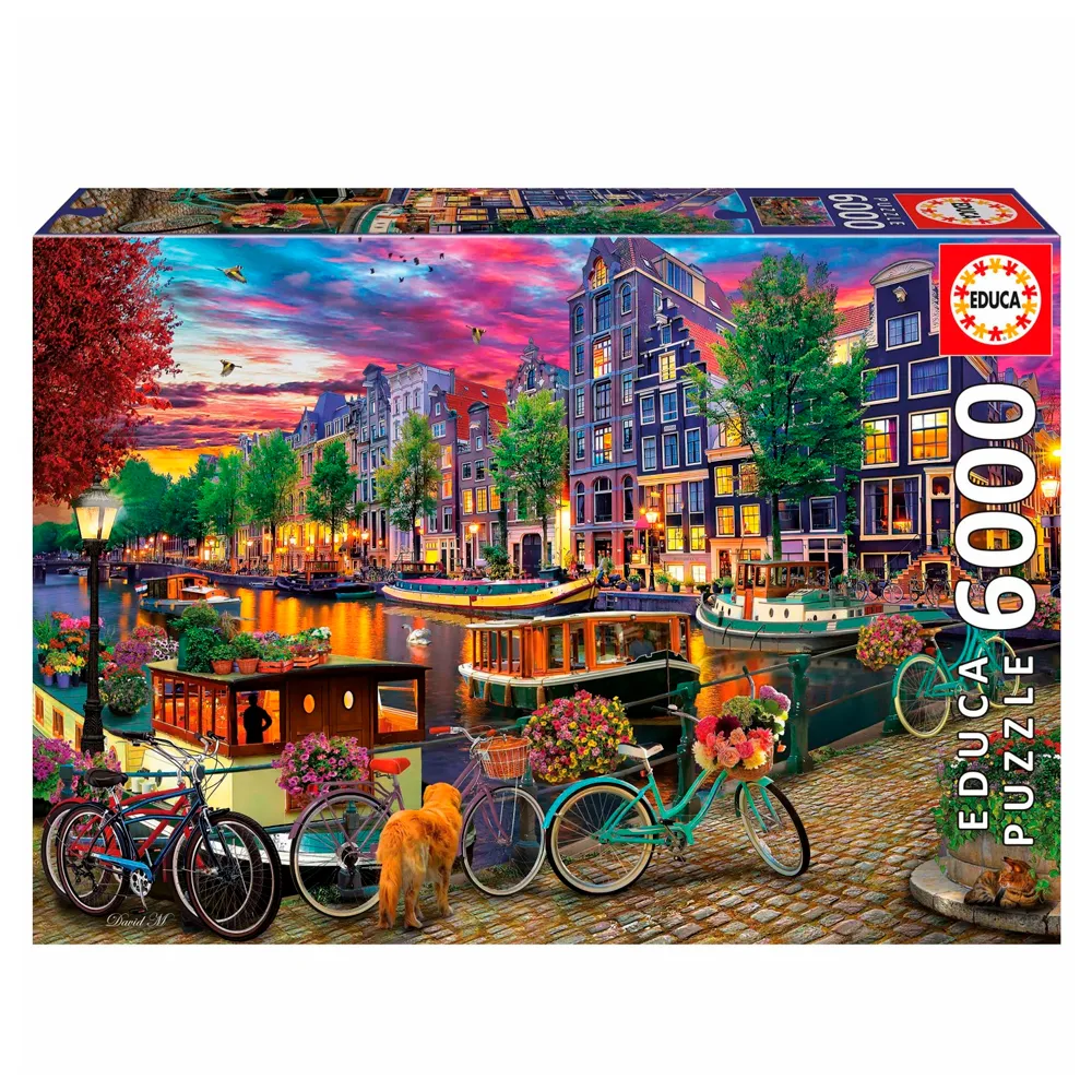 Puzzle 6000 Peças Encantos de Amsterdam - Educa 20330