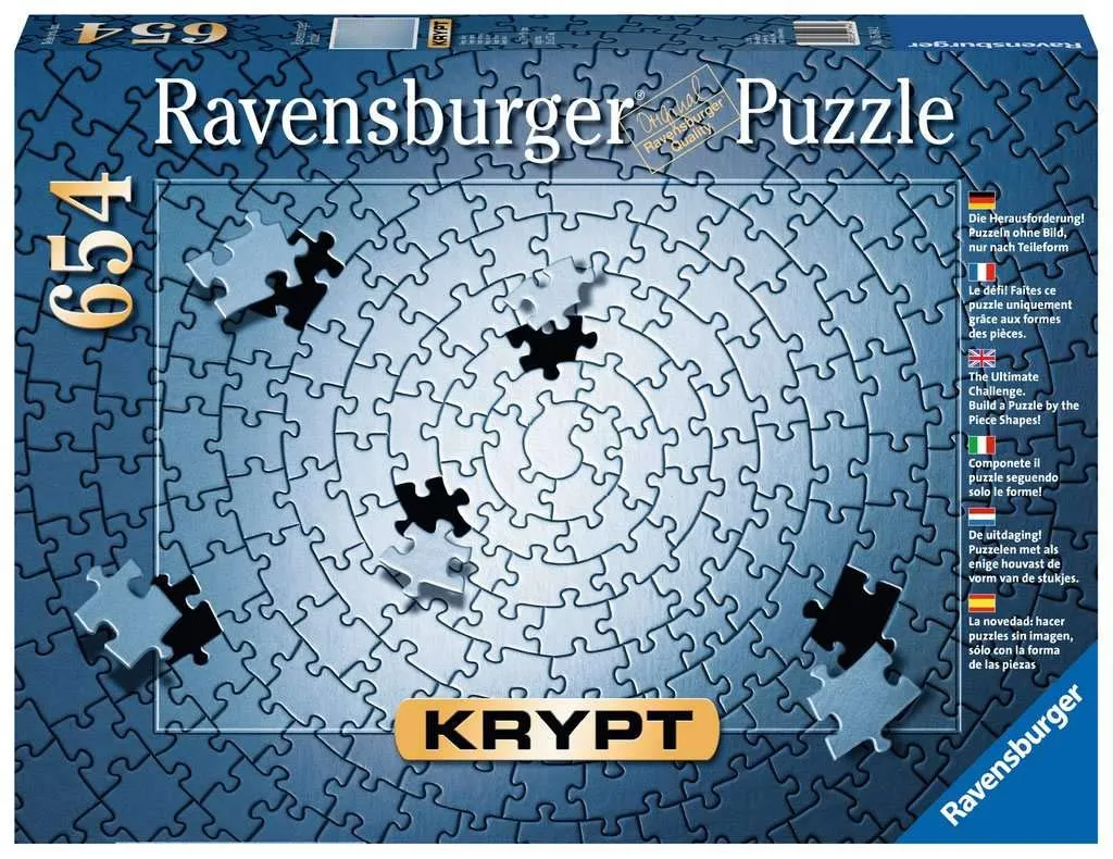Puzzle 654 Peças Krypt Prata Ravensburger 12000071