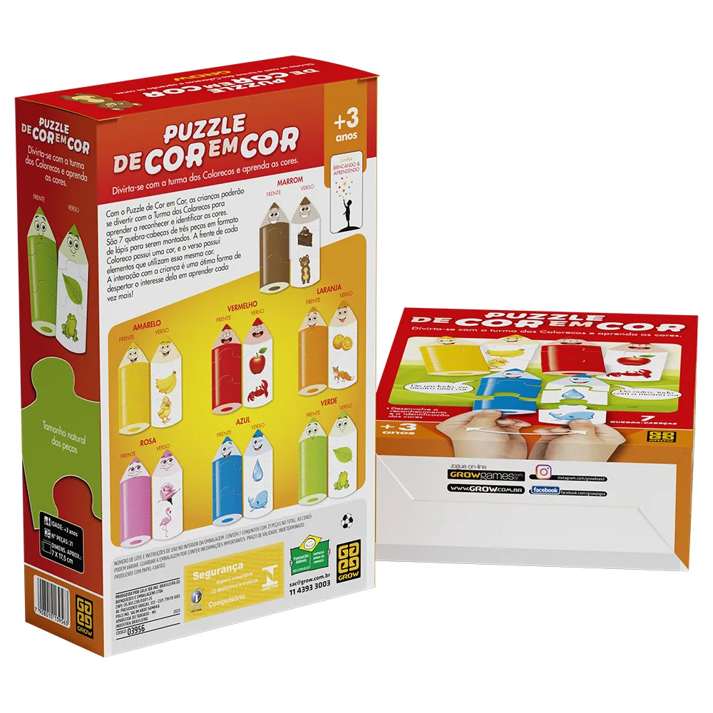 Puzzle De Cor em Cor