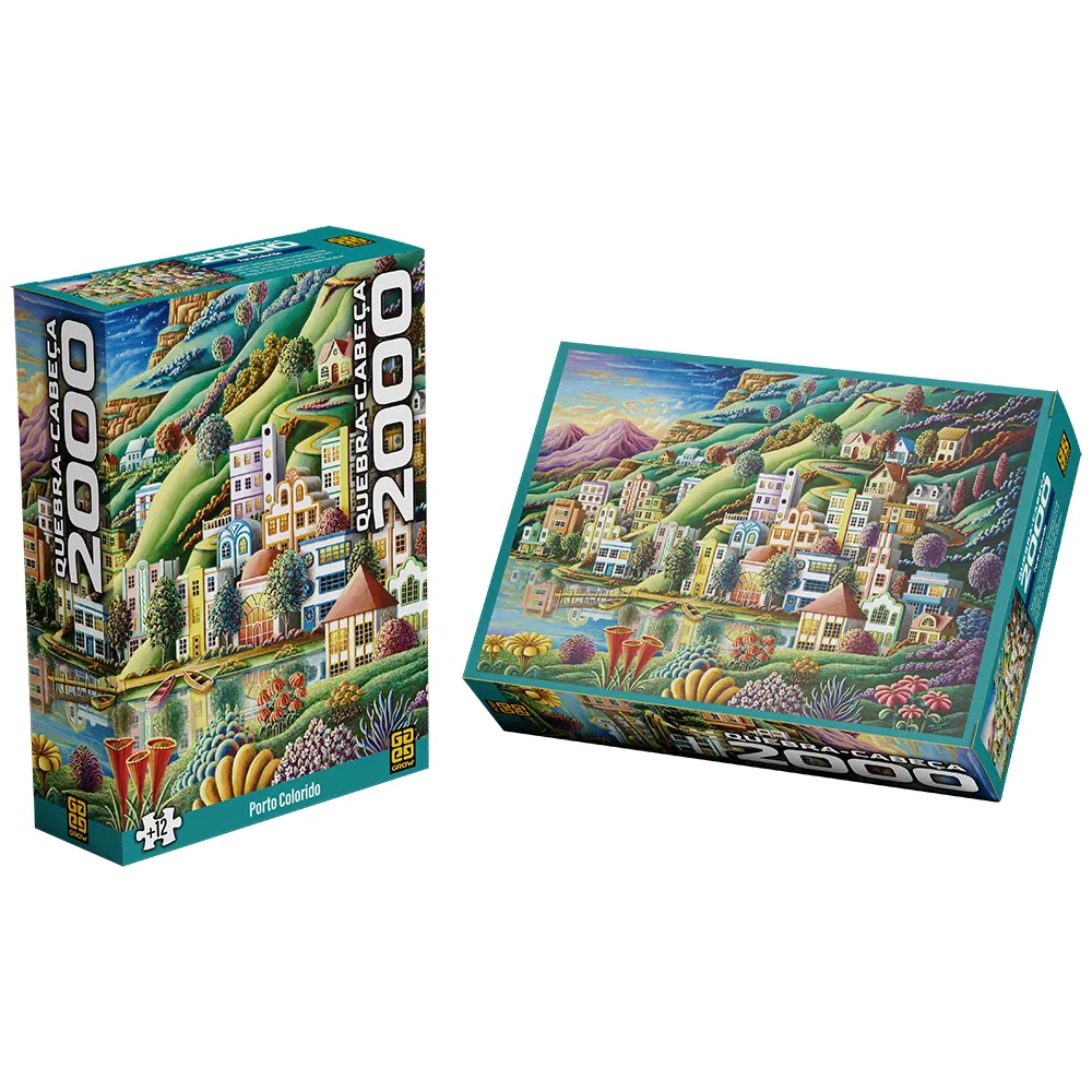 Quebra-Cabeça 2000 peças Porto Colorido