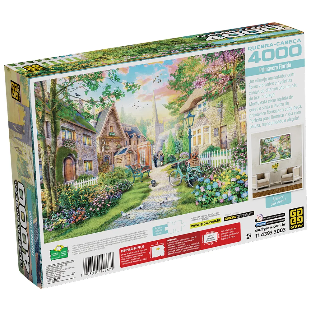 Quebra-Cabeça 4000 peças Primavera Florida
