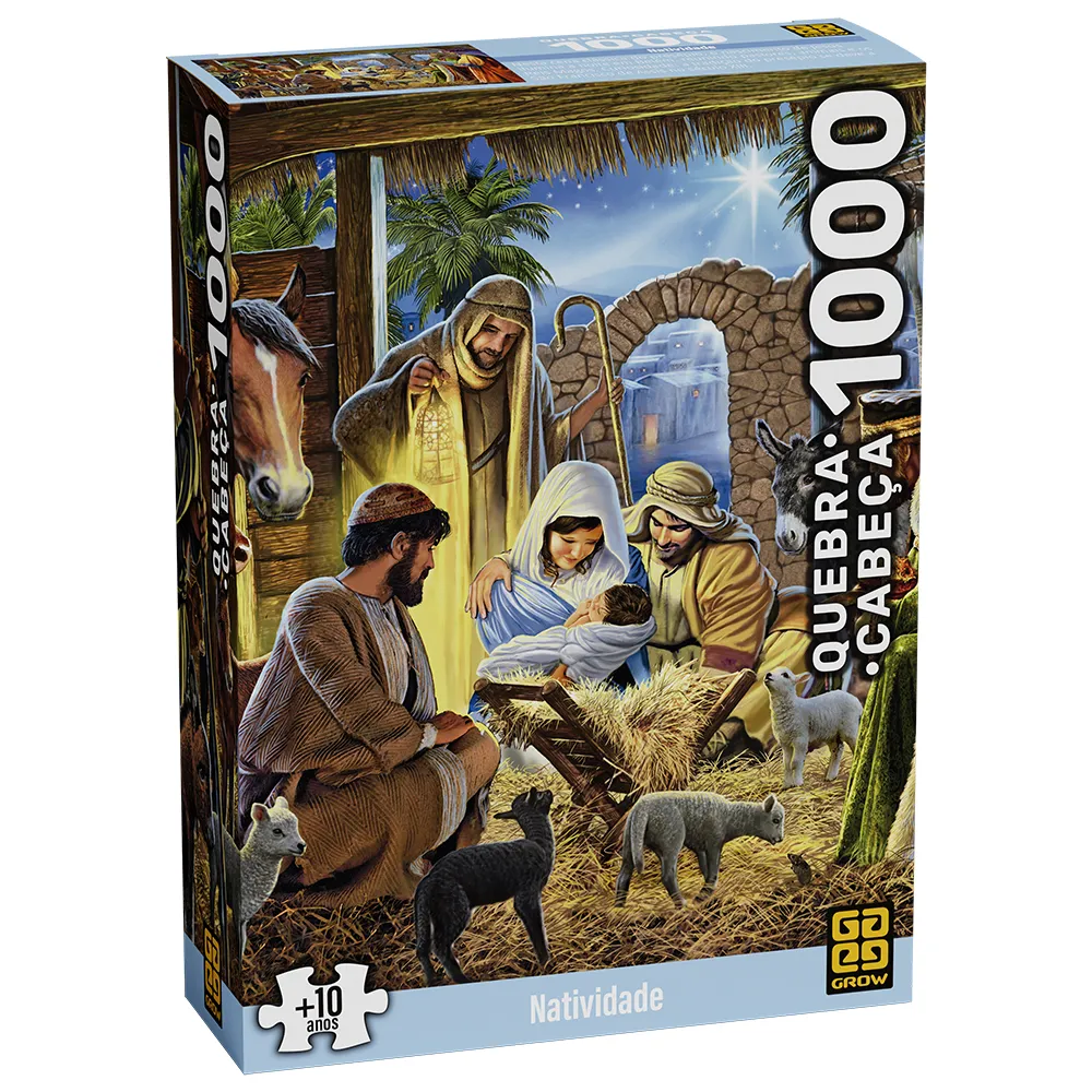Quebra-cabeça 1000 peças Natividade Grow