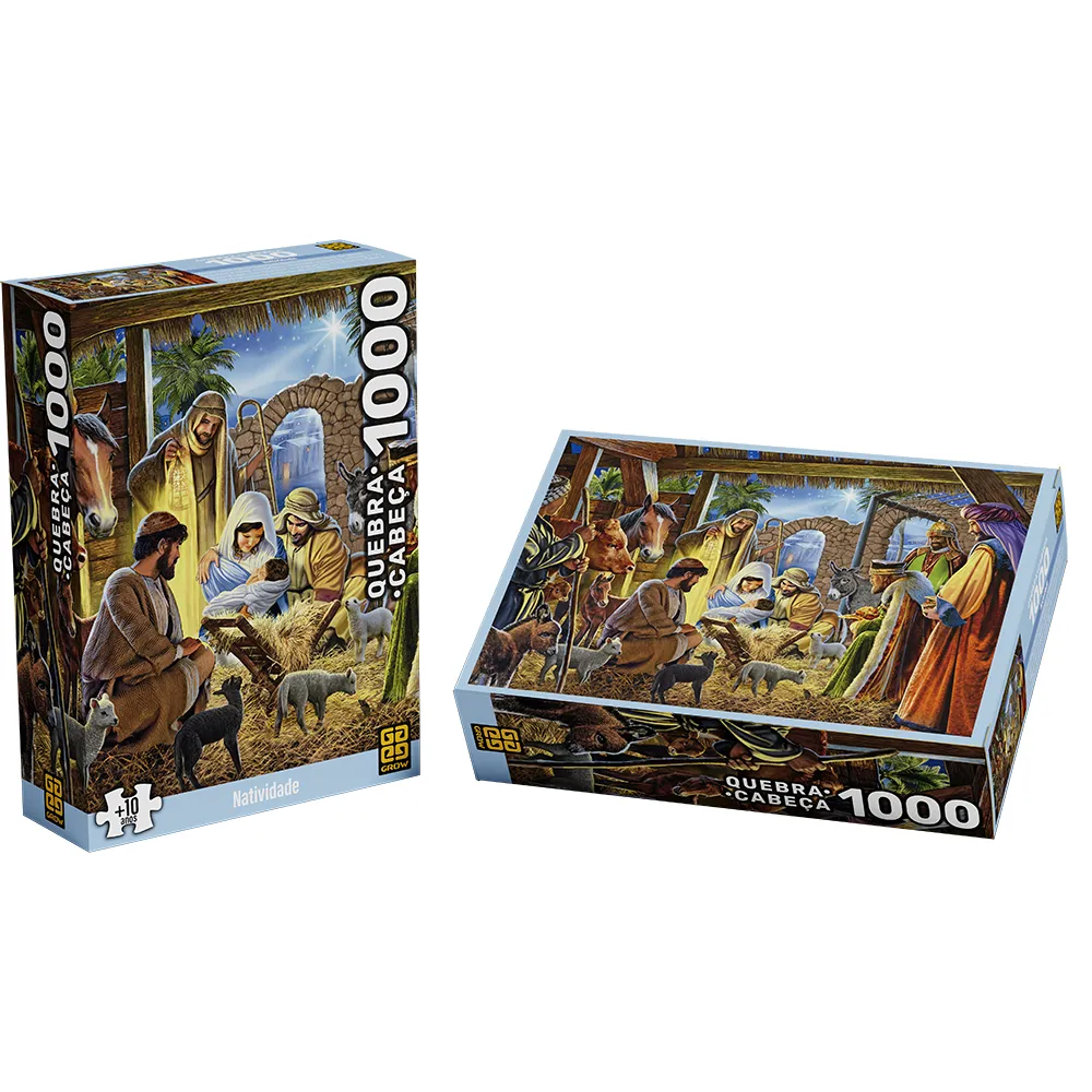 Quebra-cabeça 1000 peças Natividade Grow