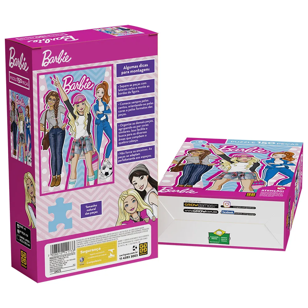 Quebra-cabeça 150 peças Barbie