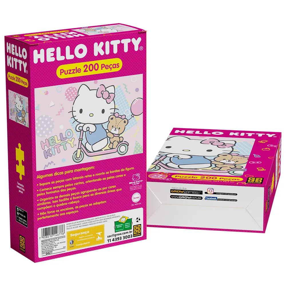 Quebra-cabeça 200 peças Hello Kitty