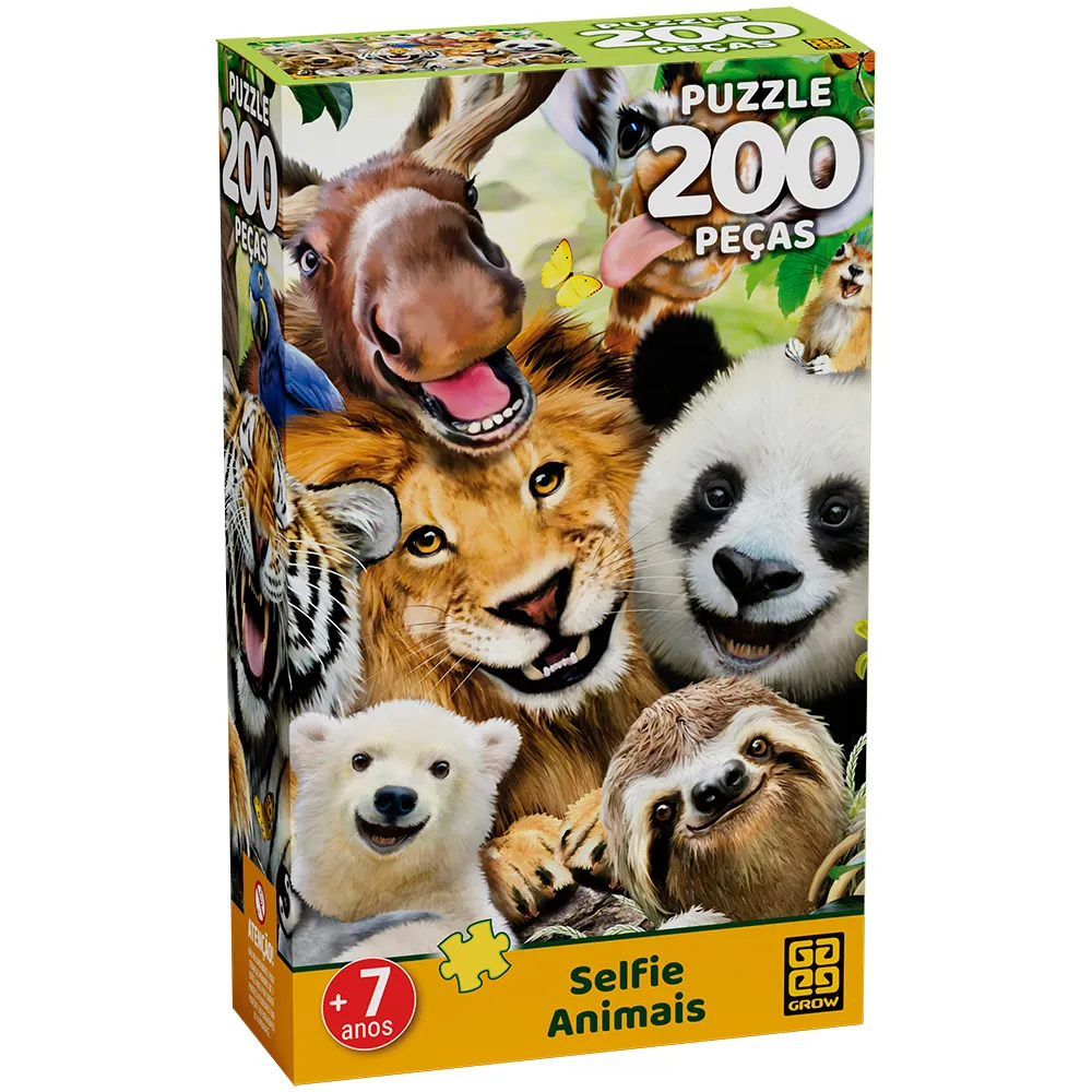 Quebra-cabeça 200 peças Selfie Animais