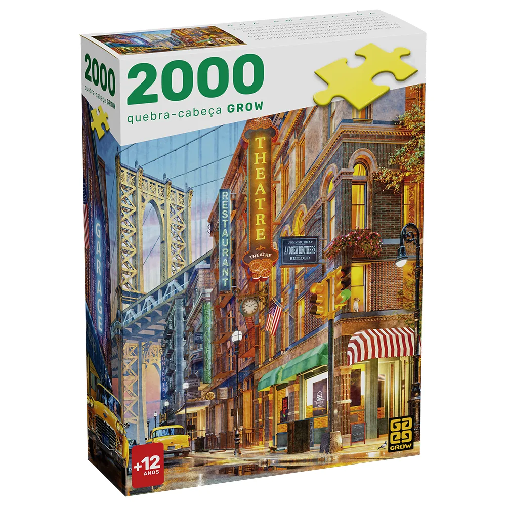 Quebra-cabeça 2000 peças Rua Americana