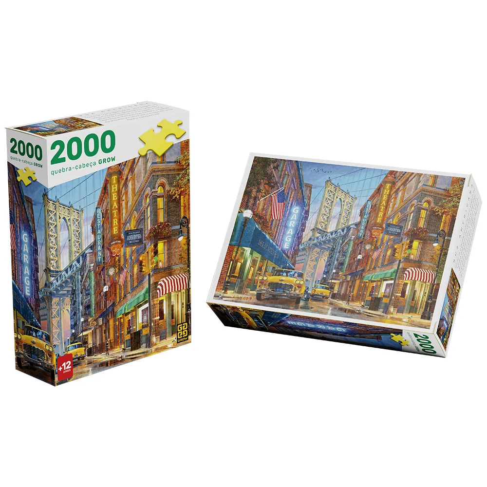 Quebra-cabeça 2000 peças Rua Americana