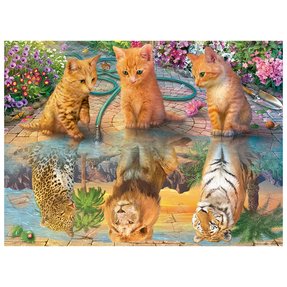 Quebra-cabeça 500 peças Adoráveis Felinos