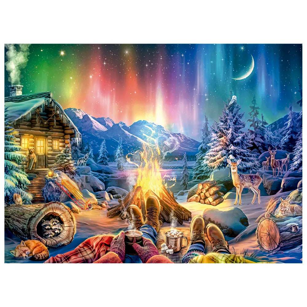 Quebra-cabeça 500 peças Aurora Boreal