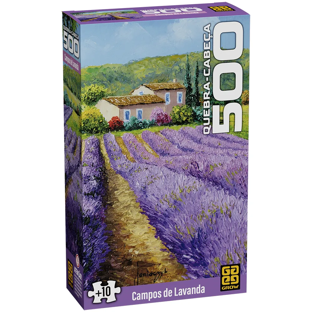 Quebra-cabeça 500 peças Campos de Lavanda Grow
