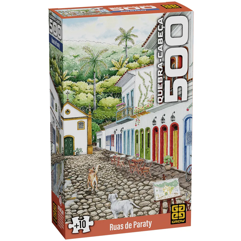 Quebra-cabeça 500 peças Ruas de Paraty