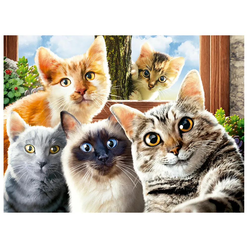 Quebra-cabeça 500 peças Selfie Cats