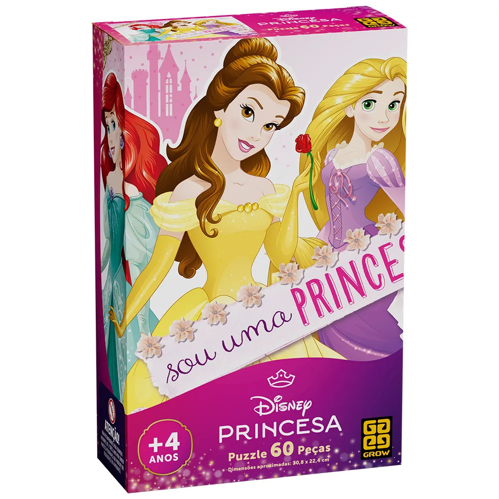Quebra-cabeça 60 peças Princesas