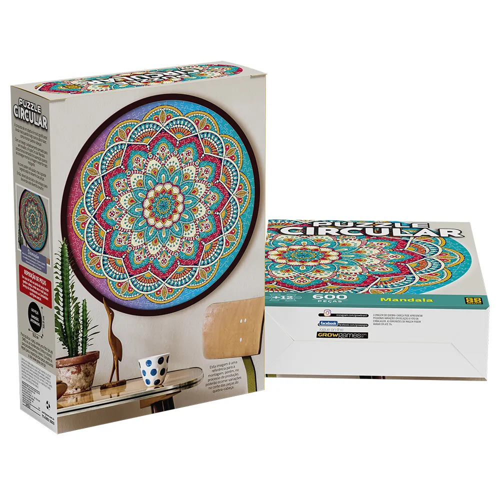 Quebra-cabeça 600 peças Circular Mandala