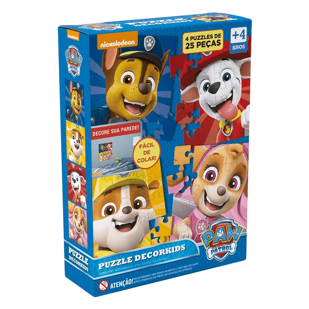 Quebra-cabeça Decorkids Patrulha Canina
