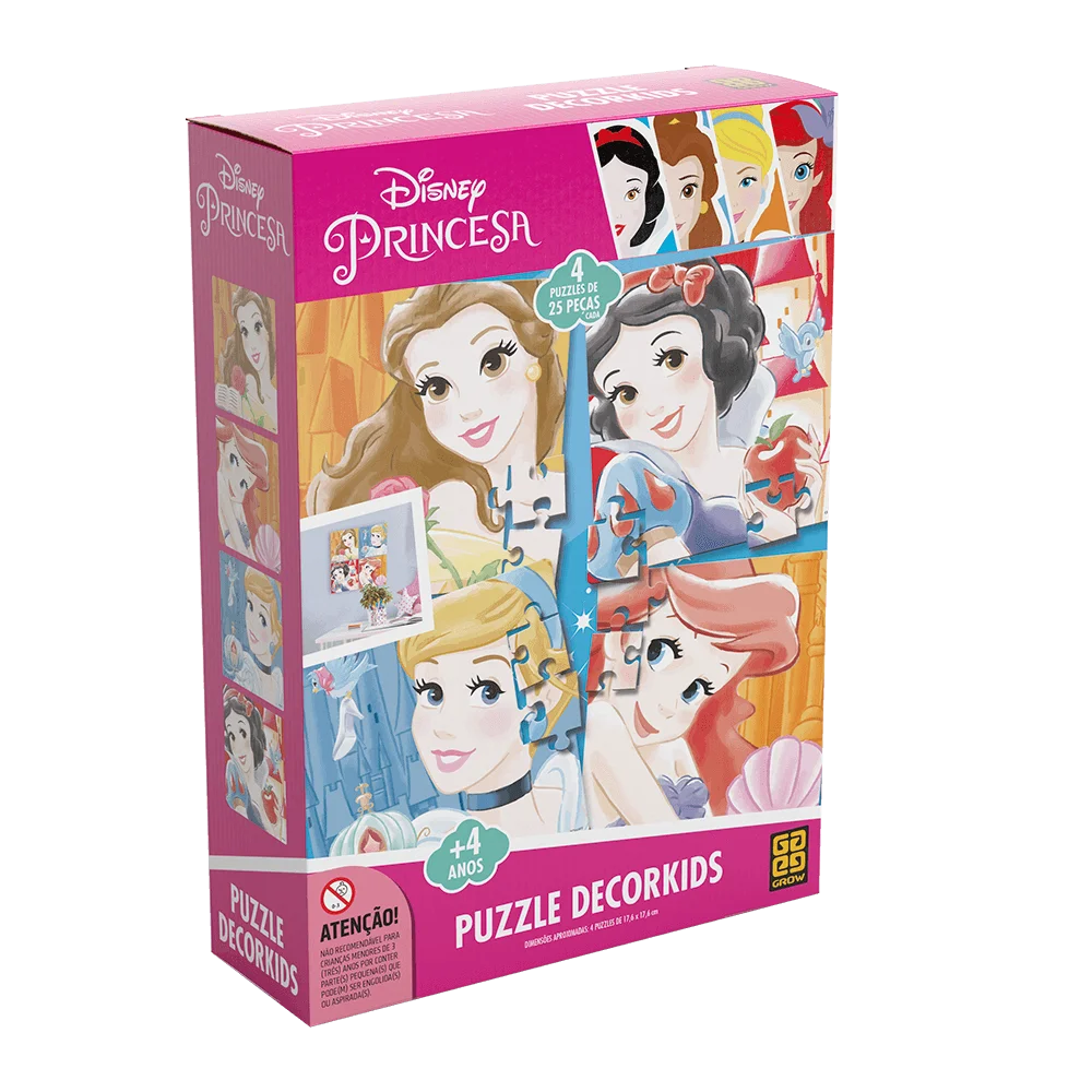 Quebra-cabeça Decorkids Princesa Disney