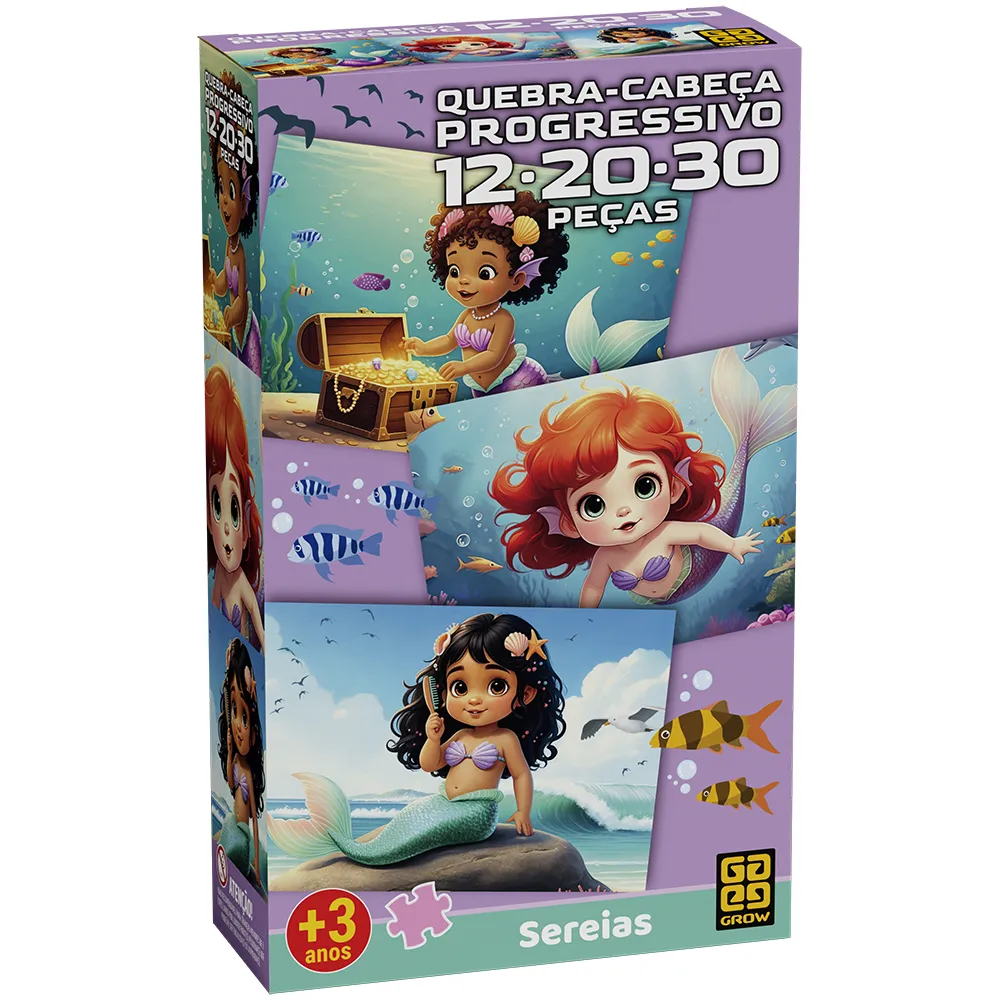 Quebra-cabeça Progressivo Sereias