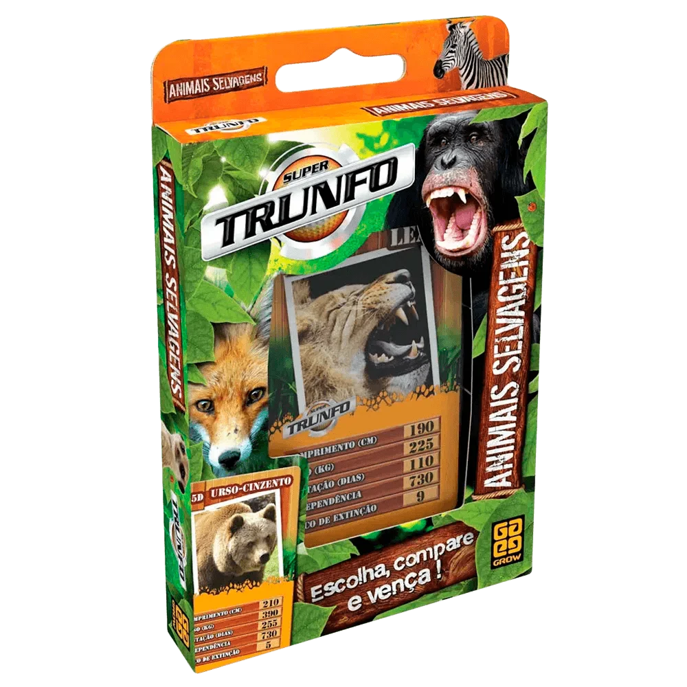 Super Trunfo Animais Selvagens
